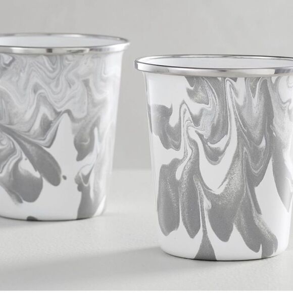 Set of 4 Marbled Enamel Tumblers  - NEW!!!! - Picture 4 of 5